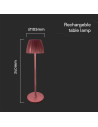 V-TAC 2.7W LED Настолна Лампа 3in1 Кафявa - 23354 - 10