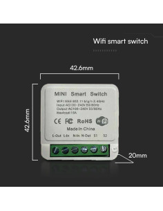 V-TAC Мини Smart Контролер За Двоен Ключ - 23605 - Цена | LEDs4economy 2
