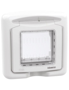 BTICINO Капак противовлажен IP55 2 мод. цвят Бял Classia - 27602B - Цена | LEDs4economy