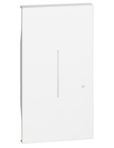 Netatmo Лицев панел за Smart еднополюсен/девиаторен ключ 2 мод. БЕЗжичен подвижен цвят Бял LNow Bticino - KW42M2 - Цена | LEDs4e