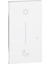 Netatmo Лицев панел за Smart сценариен ключ "Събуждам се/Заспивам" 2 мод. цвят Бял Bticino - KW41M2 - Цена | LEDs4economy
