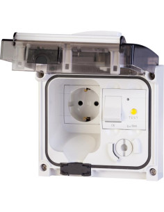 Scame Контакт шуко 16A с ДТЗ, IP56, серия Omnia Plus, - 409.3407 - Цена | LEDs4economy
