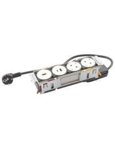 Legrand 654748 Модул за вгражд. 2xSchuko, HDMI, USBA+C, кабел, метал/бяло, Incara Disq'In, - 654748 - Цена | LEDs4economy 2