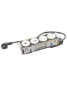 Legrand 654748 Модул за вгражд. 2xSchuko, HDMI, USBA+C, кабел, метал/бяло, Incara Disq'In,  - 654748 - 2
