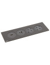 Legrand 654751 Модул за вгражд. 2xSchuko, HDMI, USBA+C, кабел, метал/черно, Incara Disq'In,  - 654751