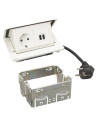 Legrand 654823 Pop-up контакт за вгражд., 1xSchuko, USBA+C, кабел, бяла, Incara Pop-up,  - 654823 - 2