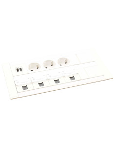 Legrand 654865 Модули за вграждане 3xSchuko, USBA+C, 3х RJ45, кабел, бял, Incara Multilink, - 654865 - Цена | LEDs4economy