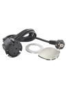 Legrand 654728 Контакт за вгражд. Ø60мм, 1xSchuko, кабел, щепсел, капак, метал/черно, Incara Disq60,  - 654728