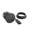 Legrand 655045F Контакт за вгражд. Ø80мм, 1xSchuko, USBA+C, WEIL, кабел, щепсел, черен, Incara Disq,  - 655045F - 2
