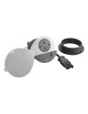 Legrand 655047F Контакт за вгражд. Ø80мм, 1xSchuko, USBA+C, WEIL, капак, кабел, бял, Incara Disq,  - 655047F