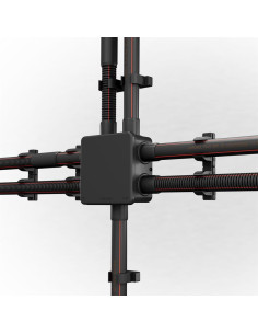 Kouvidis Разклонителна кутия открит монтаж 82x82x43мм IP55 цвят Черен PO DUROSOL - KD3025020 - Цена | LEDs4economy