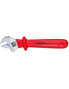 Knipex Гаечен ключ раздвижен, хромиран, VDE 1000V гумирана червена ръкохватка 260мм, - K9807250 - Цена | LEDs4economy