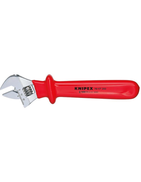 Knipex Гаечен ключ раздвижен, хромиран, VDE 1000V гумирана 