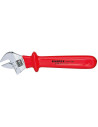 Knipex Гаечен ключ раздвижен, хромиран, VDE 1000V гумирана червена ръкохватка 260мм,  - K9807250