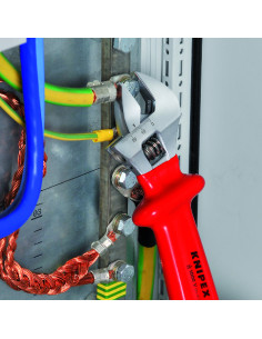 Knipex Гаечен ключ раздвижен, хромиран, VDE 1000V гумирана червена ръкохватка 260мм, - K9807250 - Цена | LEDs4economy 2