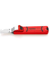 Knipex Кабелен нож, за изолация Ø8-28мм, червена ръкохватка 165мм, с фиксатор,  - K1620165SB - 5