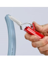 Knipex Кабелен нож, за изолация Ø8-28мм, червена ръкохватка 165мм, с фиксатор,  - K1620165SB - 11