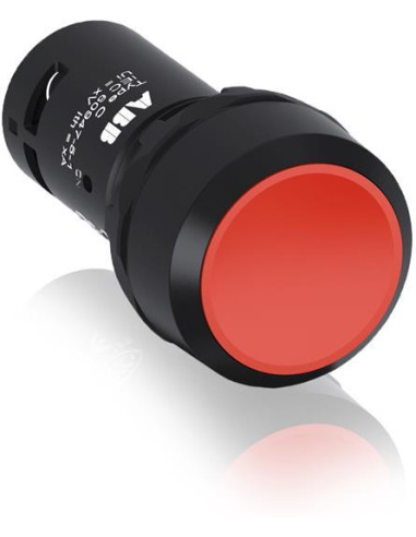 Бутон със задържане червен CP2-10R-10 1NO пластмасов ринг серия Compact ABB