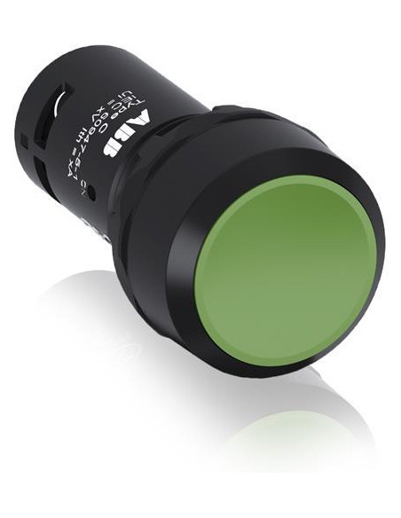 Бутон със задържане зелен CP2-10G-101NO пластмасов ринг серия Compact ABB