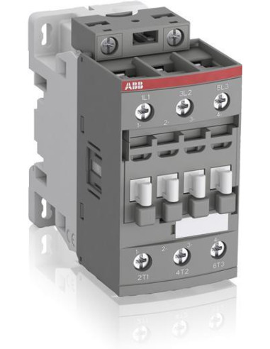 Контактор 38А тип AF38-30-00-12 18.5kW в AC3 без допълнителни контакти бубина 48-130V ABB