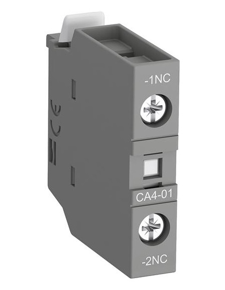 Помощен контакт с 1NC /CA4-01/ за контактори AF09 и AF96 за челен монтаж ABB