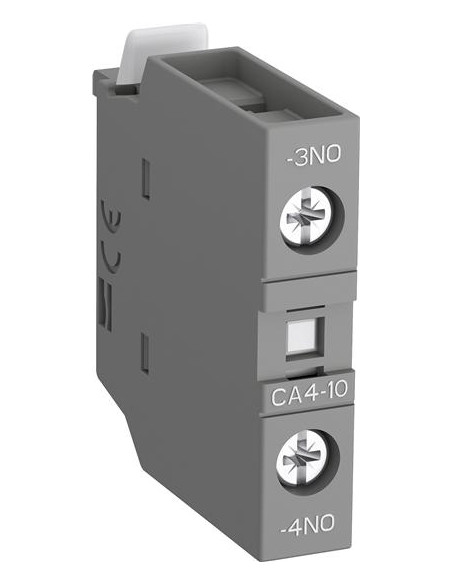 Помощен контакт с 1NO /CA4-10/ за контактори AF09 и AF96 за челен монтаж ABB