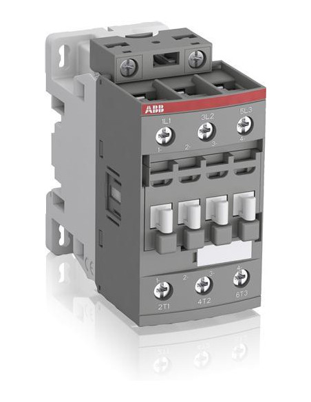 Контактор 30А тип AF30-30-00-13 15kW в AC3 без допълнителни контакти бубина 100-250V ABB