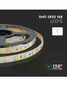 V-TAC LED Лента SMD2835 120/1 24V IP65 3in1 - 2898 - 4