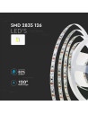 V-TAC LED Лента SMD2835 126 LEDs 24V IP20 3000K 137 lm/W - 212593 - 3