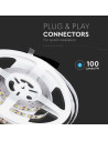 V-TAC LED Лента SMD3528 120 LEDs 3000K IP20 - 212025 - 6