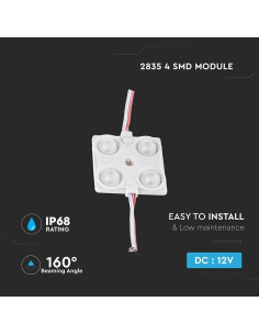 V-TAC LED Модул 1.44W 4LED SMD2835 Зелен IP68 - 5133 - Цена | LEDs4economy 2