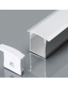 V-TAC Монтажен Kит С Дифузер За LED Лента Алуминиев Мат 2000 x 30 x 20mm - 3372