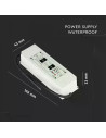 V-TAC 60W Захранване Plastic 12V IP67 5 год. Гаранция - 3252 - 3