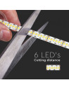 V-TAC LED Лента SAMSUNG Чип 2835 240/1 24V IP20 6000K CRI95+ - 333 - 10