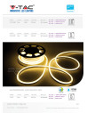 V-TAC LED Лента SAMSUNG Чип 2835 240/1 24V IP20 6000K - 322 - 13