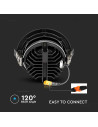 V-TAC LED Луна SAMSUNG Чип 20W Рефлоктор COB Черна 3000К - 2120054 - 8