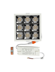 V-TAC LED Луна SAMSUNG Чип 36W Рефлектор UGR19 38° 2700K - 999 - Цена | LEDs4economy