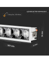 V-TAC LED Луна SAMSUNG Чип 20W Рефлектор UGR19 12° 5700K - 979 - 4
