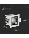 V-TAC LED Луна SAMSUNG Чип 4W Рефлектор UGR19 12° 5700K - 970 - 9