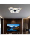 V-TAC 130W LED Осветител За Таван (50x50x5CM) CCT: 3000-6500K Димираща + Дистанционно - 15360 - 7