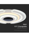 V-TAC 95W LED Осветител За Таван (52x5CM) CCT: 3000-6500K Димираща + Дистанционно - 15358 - 3