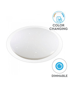 V-TAC LED Плафониета 60W SMART Ф450 Звезди Топла + Студена Светлина - 1498 - Цена | LEDs4economy