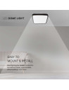 V-TAC 18W LED Плафон Квадрат Черна Рамка 6500К IP44 - 76441 - 3
