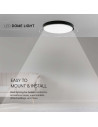 V-TAC 18W LED Плафон Кръг Черна Рамка 4000К IP44 - 2