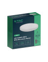 V-TAC 30W LED Плафон Кръг Микровълнов Сензор Бяла Рамка 4000К IP44 - 76651 - 8