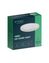 V-TAC 30W LED Плафон Кръг Бяла Рамка 6400К IP44 - 76231 - 8