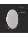 V-TAC 18W LED Плафон Кръг Бяла Рамка 3000К - 6785 - 5