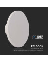 V-TAC 18W LED Плафон Кръг Бяла Рамка 3000К - 6785 - 8