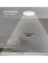V-TAC 30W LED Плафон Кръг Микровълнов Сензор Бяла Рамка 4000К IP44 - 7665 - 4