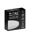 V-TAC 30W LED Плафон Кръг Микровълнов Сензор Бяла Рамка 4000К IP44 - 7665 - 9